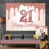 Party Backdrop Rose Glitter Flat Golden Embellishments Essentials Photo Background Decor Front Door Decor