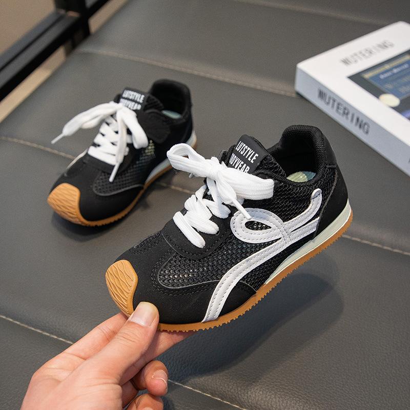 Children's Moral Training Shoes 2025 Spring and Summer Boys' Sports Shoes Casual Board Shoes Girls' Little White Shoes Soft Soles Baby Moral Traini