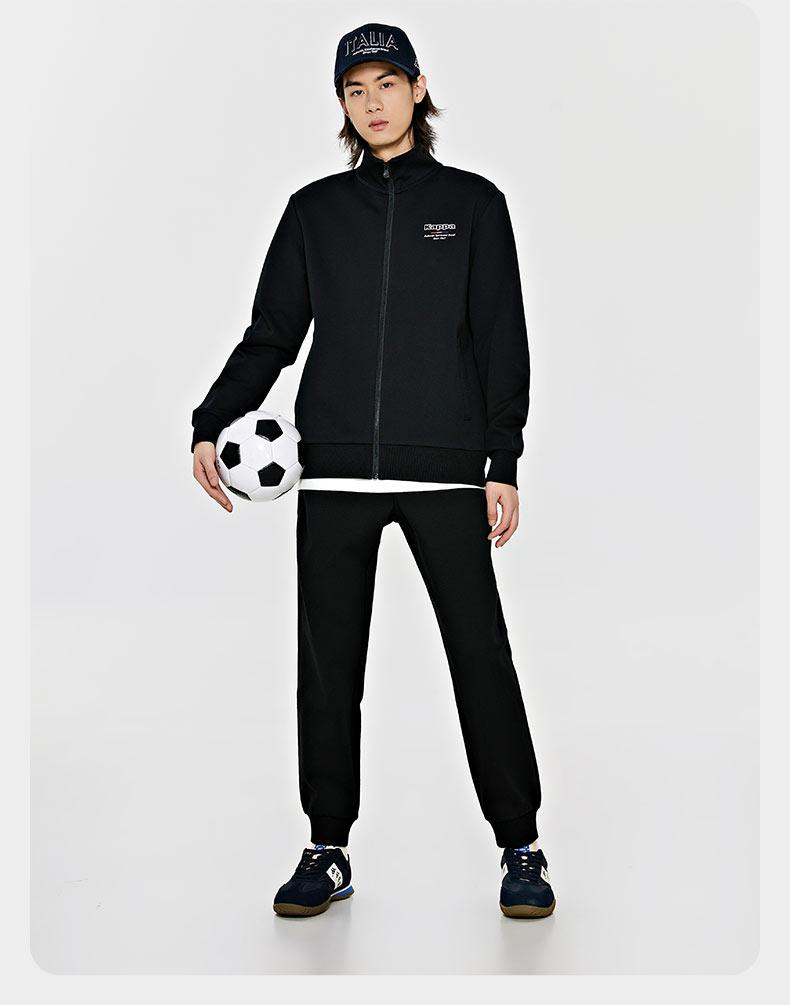 Kappa Back-to-back New Spring and Autumn Sports Jacket Men's Stand Up Collar Cardigan Sweatshirt Trend