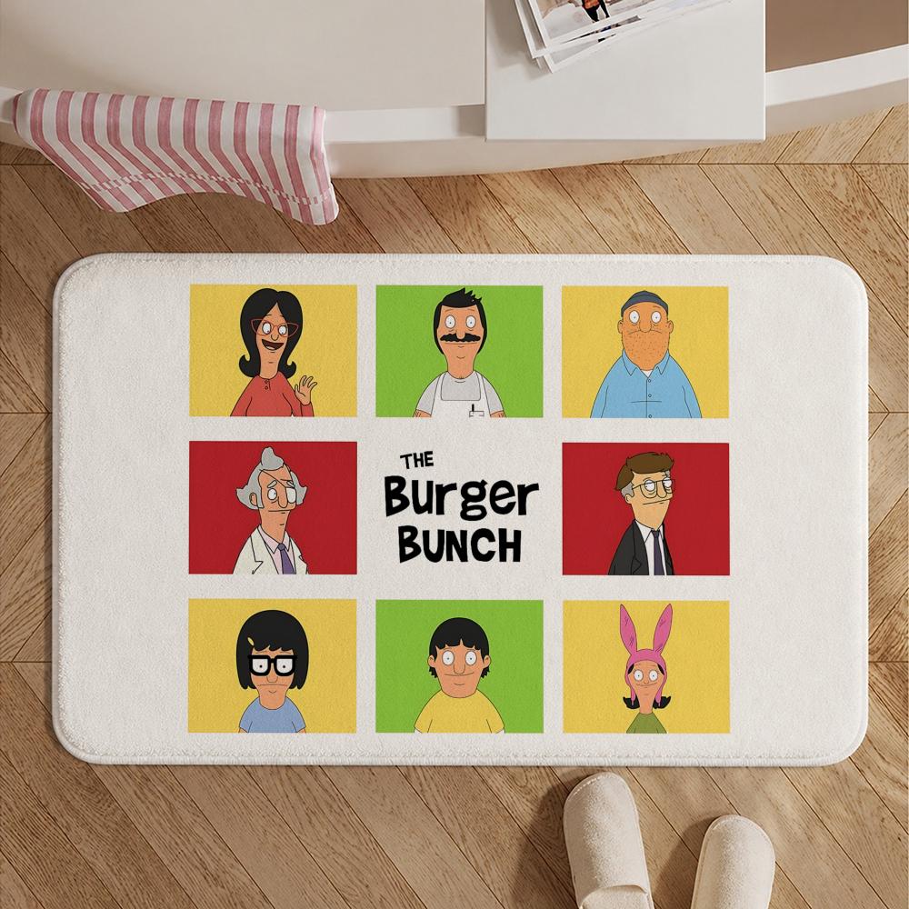 Animation-Bob's BurgersS Floor Mat Soft Non-Slip Bath Mat, Bedside Carpet, Absorbent Doormat for Home