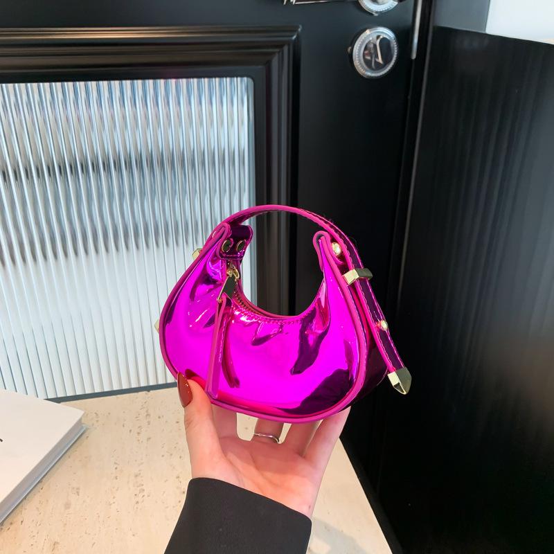 Women bags women bags 2025 new Mori candy color glossy ins Internet celebrity portable dumpling bag tide