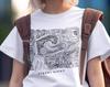 Van Gogh Starry Night T-Shirt: Abstract Art Cotton Tee