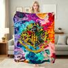 Harry Potter Magical World Printed Flannel Blanket Soft Warm Fleece Blanket For Living Room Office Nap Home Decor Great Holiday Gift