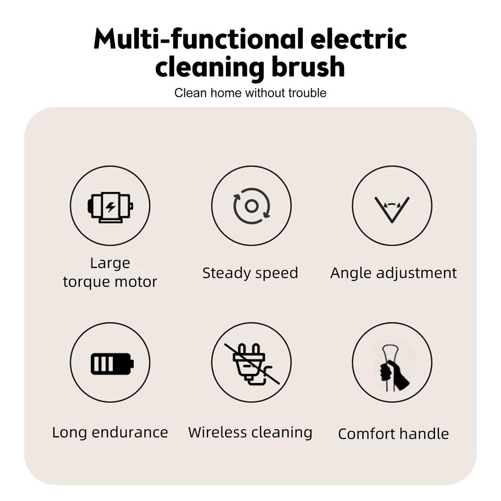 Cordless Electric Spin Scrubber 9 Replacement Cleaning Heads IPX6 Waterproof Dual Speed Shower