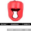 Full-Covered Thickened Leather Boxing Helmet Adult Karate Muay Thai Training Head Protector Gym Taekwondo Guard
