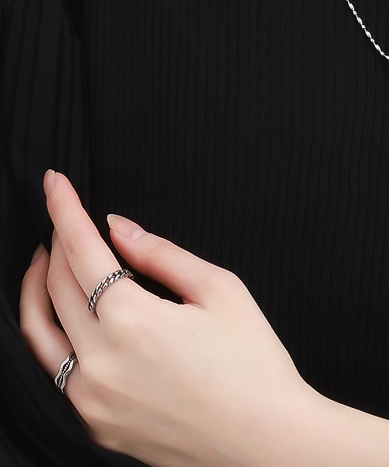 Blancier Arpie Bl267R1281 Chain Open Ring Women'S Ring