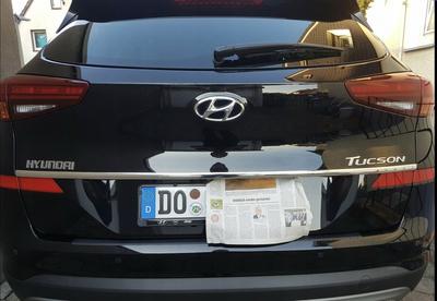 Hyundai TUCSON 2019+ Krom Bagaj Döşemesi - Bagaj Kapağı Vurgusu - Premium Araba Arka Detayı - Parlaklık Arttırıcı NAD TAB