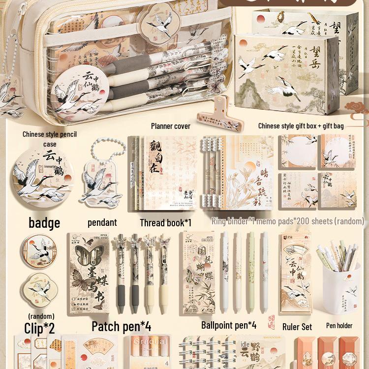 Perfect Gift: 13-Layer Chinese-Style Pencil Case 2025 for Girls - High-Quality Stationery Box for Elementary School