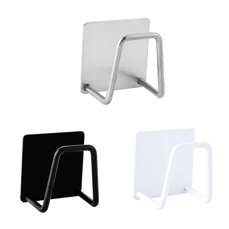Non-slip Sink Accessories Sponges Holder 304 Stainless Steel/Plastic Drain Drying Rack Storage Organizer Multi Purpose 1PCS