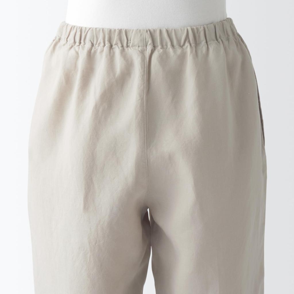 Pijamale MUJI Natural Cool Touch Lyocell Hemp cu mânecă scurtă FD1JJA4S bej deschis S Femei Femei Femei