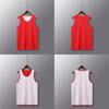 Custom Double-Sided Basketball Jersey: Reversible Sports Vest for Running, Loose Sleeveless Team Uniform with Personalized Printing.