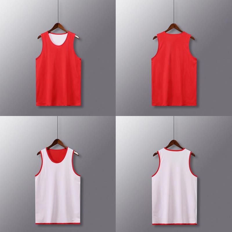 Custom Double-Sided Basketball Jersey: Reversible Sports Vest for Running, Loose Sleeveless Team Uniform with Personalized Printing.