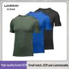 Men's Plus Size Quick-Dry Short-Sleeve Running T-Shirt for Summer Fitness and Team Sports