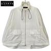 Munich  White Stretch Cotton Pique Bag Flared Blouson Jacket S whiteUsed