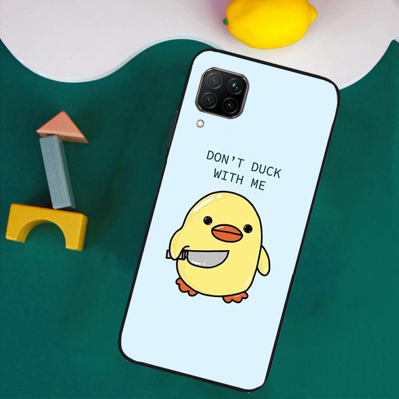 Cartoon Duck Knife For Huawei Nova 11i 12s 12i 8i 7i Y73 Y70 Y90 Y60 Y72 Y61 Y91 9 10 SE P30 Pro P40 Lite Case