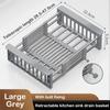 Retractable Drain Basket For Kitchen Sink Storage Basket For Washing Fruits And Vegetables Multifunctional Drain Rack
