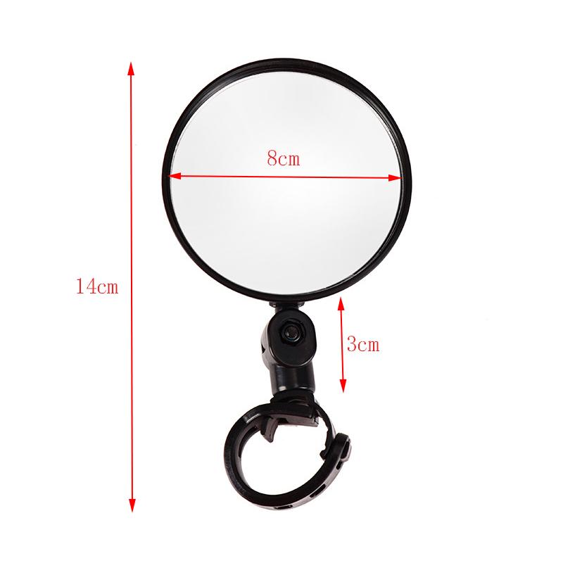 

1 пара Велосипедных Зеркал Заднего Вида на Руль Велосипедные Зеркала Заднего Вида для MTB Велосипеда Силиконовое Зеркало Заднего Вида на Руль Велосипедные Аксессуары 8CM чёрный