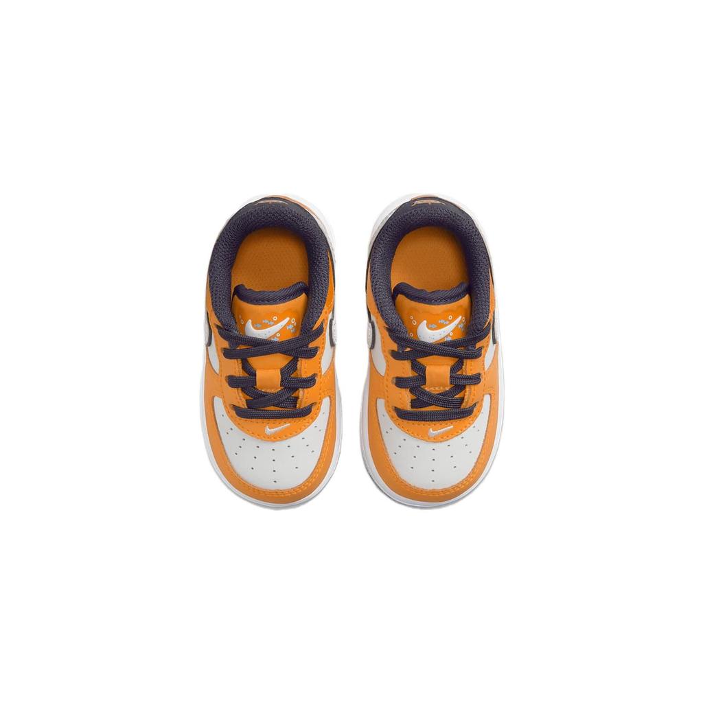 Nike Force 1 Low SE TD Clownfish Baby Sneakers Orange Vivid-Orange Gridiron FJ4657-800