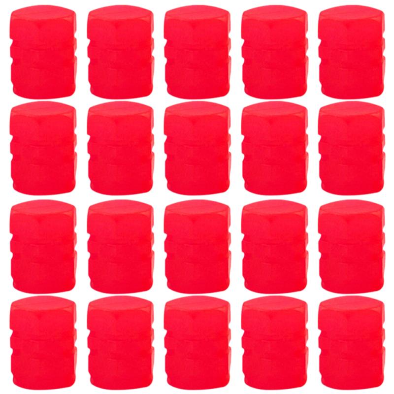 4/100PCS Car Luminous Tire Valve Cap Motorcycle Bike Wheel Nozzle Night Glowing Fluorescent Decor Tyre Valve Stem Luminous Caps
