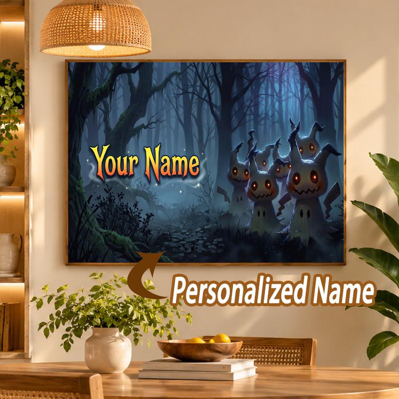 Mimikyu Custom Name Diamond Painting Personalized 5D Full Drill DIY Diamond Art Home Decor