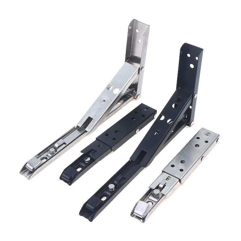 8"-14" Folding Shelf Bracket Heavy Duty Collapsible Shelf Holder Hardware For Table Work RV Car Saving Space