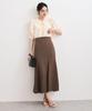 Bis Balloon Sleeve Beige Women's 2-Way Blouse,