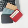Purse Candy Color PU Leather Credit Card Pocket Business Card Cover Credit Card Box Slim Wallets