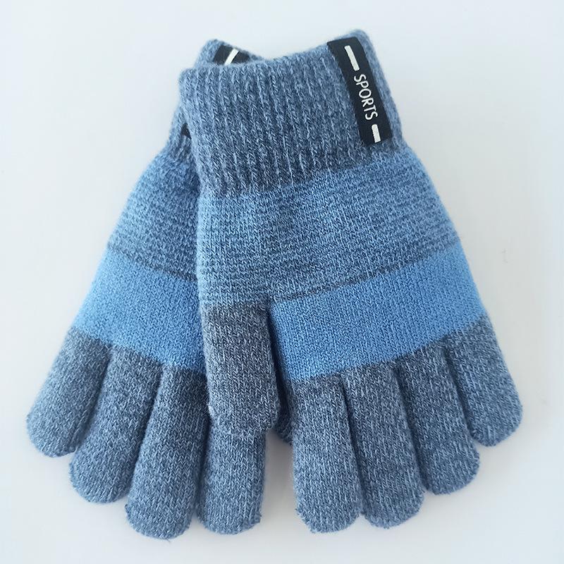 Newcomer Offer - Save 5 Yuan: Kids' Autumn/Winter Fingerless Knitted Velvet Gloves - Cute & Warm