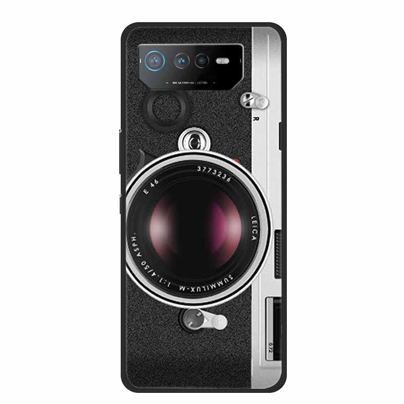 Für Asus ROG Phone 6 Pro Hülle Phone6 Pro Coque Schwarzes TPU Silikon Weiche Rückabdeckung Hülle Für Asus ROG Phone 6D Ultimate Handyhülle