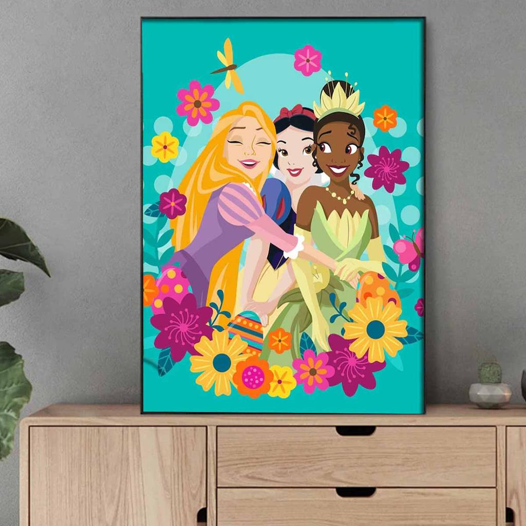 DIY Diamond Painting Beautiful Princesses Cross Stitch Kit Mosaic Art Diamond Painting Full Circle Diamond Home Decoration