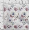 oneOone Cotton Flex Light Gray Fabric Florals Dress Material Fabric Print Fabric By The Yard 40 Inch