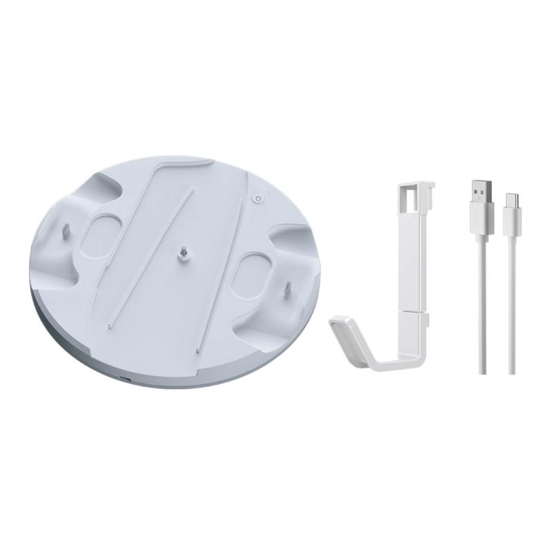 Host Mount Base Fit for Slim Display Shelf Vertical Stand with Headset Hook Controller Charging Station Base Stand 1