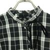 MIDIUMISOLID made in Japan Check Pattern Long sleeve blouse Black series Women Used