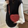 Simple Love Bag Women 2025 New Fashion Personalized Messenger Bag Winter Popular Niche Sweet Shoulder Bag