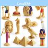 Model van de Sfinx, de koningin van het oude Egypte, gemaakt van PVC, decoratief verzamelobject voor thuis.