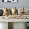Creative Resin Yoga Ornament Exquisite Character Sculptures Handicrafts Living Room Office Bookshelf Yoga Ornament Female Statue