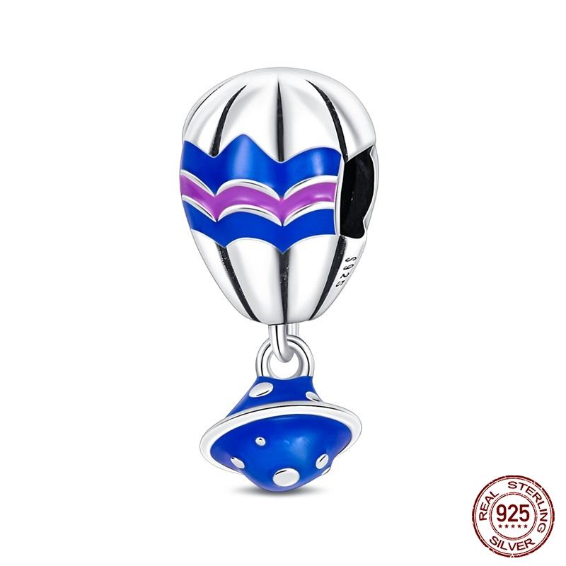 New Copper Fashion Glowing Space Astronaut Spaceship Charms Beads Fit Brand Original Bracelet Diy Jewelry Gift