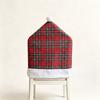 Santa Claus Chair Protective Slipcover Stripe Grid Stool Cover Christmas Chair Cover  Xmas Party