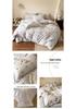 French Retro Jacquard Linen Bedding Set with Cotton Lace Trim - Luxury Princess Style