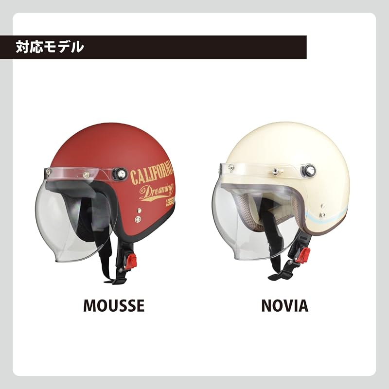 LEAD Industries Repair Shield (Compatible with MOUSSE and NOVIA helmets) - Orange