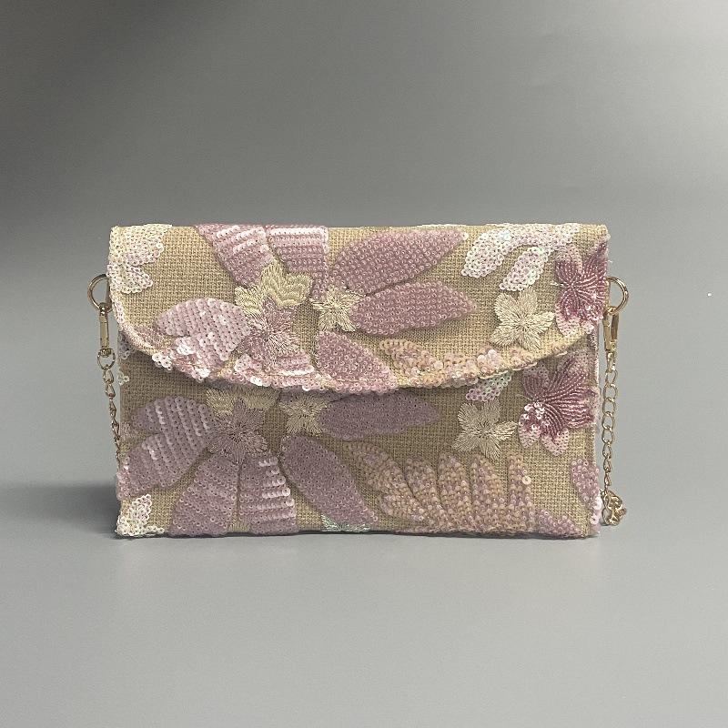 Premium sequined clutch bag  summer new fashion women's dinner bag lightweight niche envelope bag