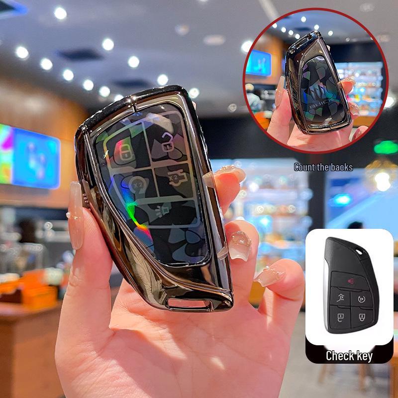 High-End Full-Coverage Metal Key Fob Case for Buick Envision Plus, Envision S/GS, and LaCrosse Cars