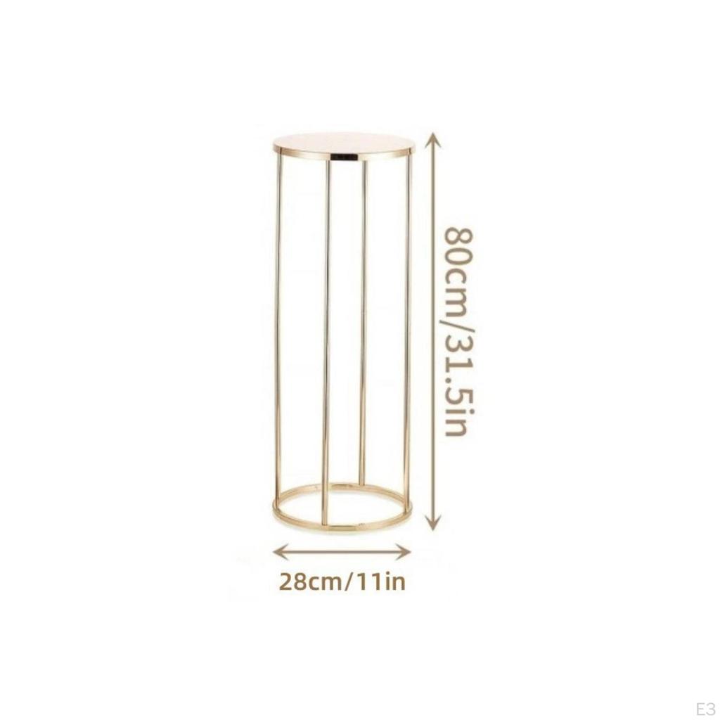 Cylinder Pedestal Stand Sleek Cylindrical Display Modern for Weddings