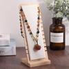 Bamboo and Wood Necklace Display Stand for Jewelry Accessories and Store Window Props