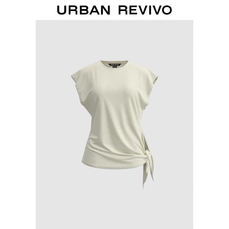 UR Women's 2025 Summer Side-Tie Short Sleeve T-Shirt