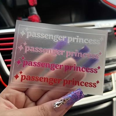 4 teile/satz Passagier Prinzessin Auto Aufkleber Lustige Kreative Aufkleber Für Auto Rückspiegel