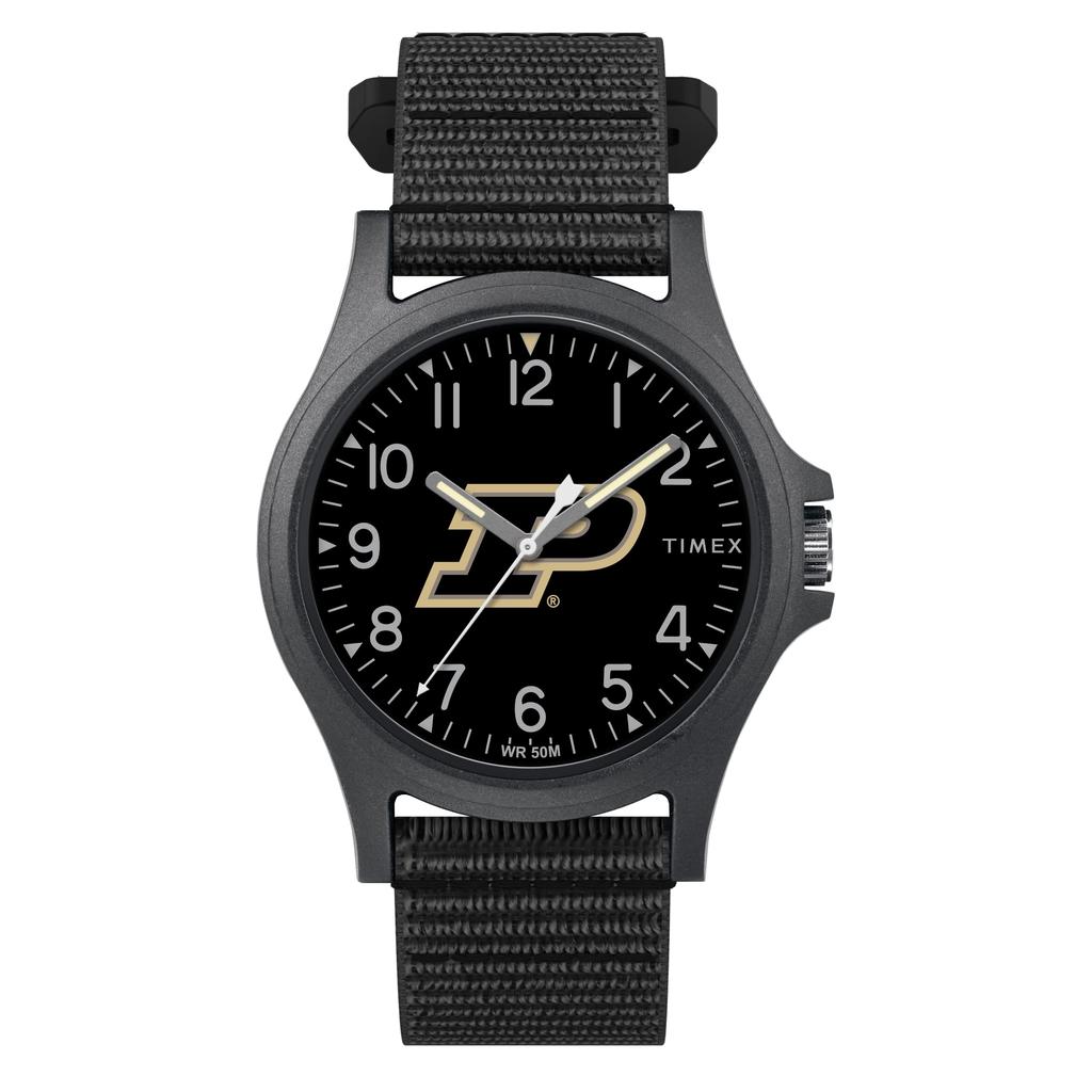Timex Men's College Pride 40mm Watch, Purdue Boilermaker. , one size, modern