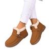 Women's Winter Snow Boots with, Thick Warm Padding and Closure - Fashion Short Boots