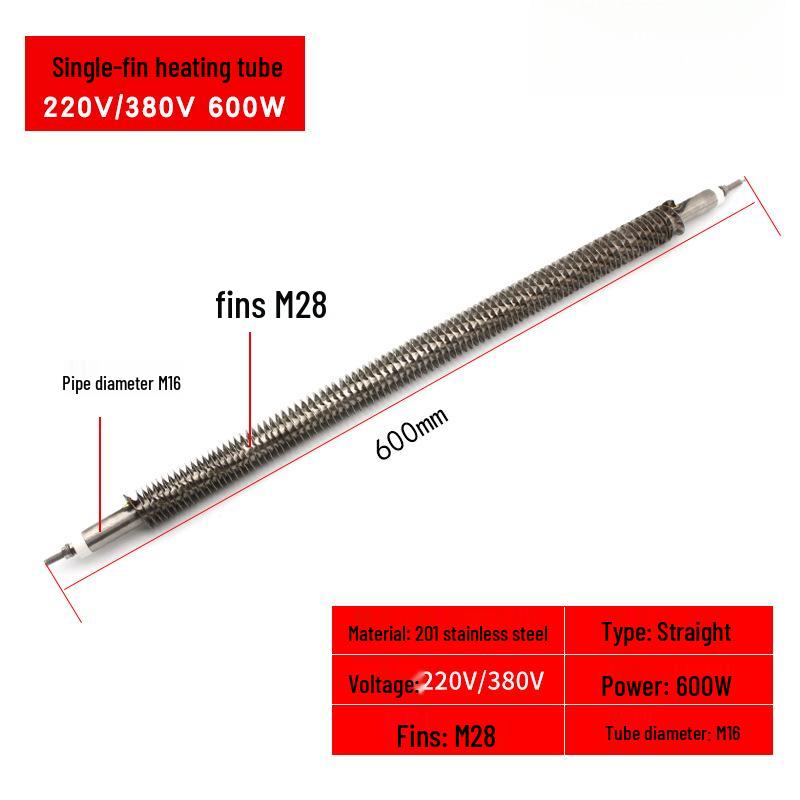 Stainless Steel Fin High-Temperature Electric Heating Tube 220V/380V for Ovens