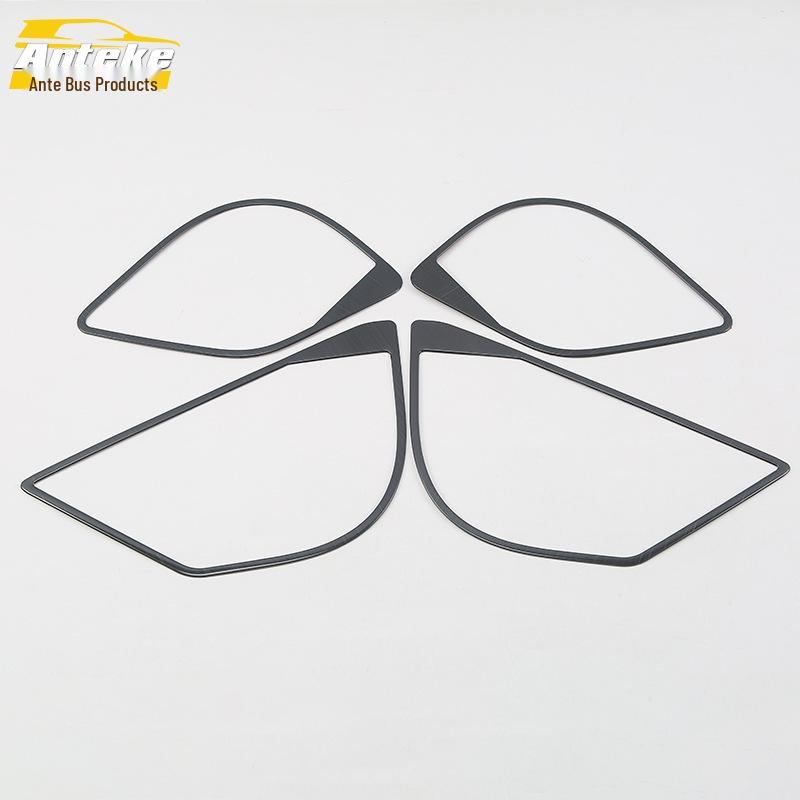 18 IZE Audio Speaker Cover - Stainless Steel Bright Ring Decorative Frame for Cars